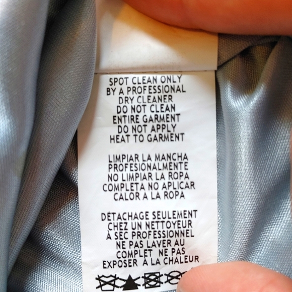 Jump Apparel || Sequin & Beaded Dress, Size 1/2, Silver Grey - Picture 4 of 6